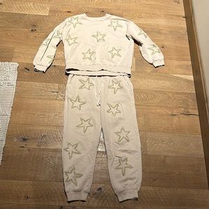 lou and grey star matching sweat set